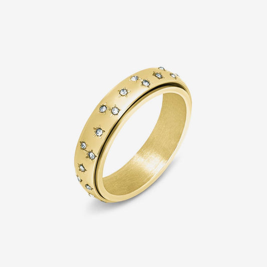 Gold Night Sky Anxiety Ring