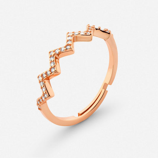 Rose Gold Highs & Lows Ring